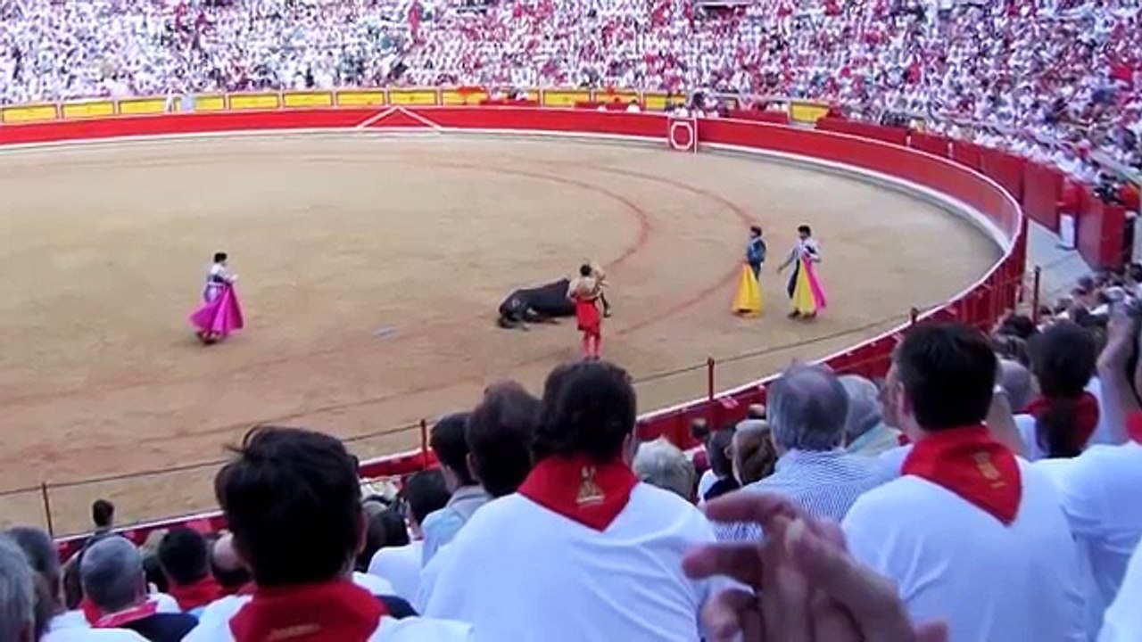 Death of the Bull - Spanish Tradition, Pamplona, Spain