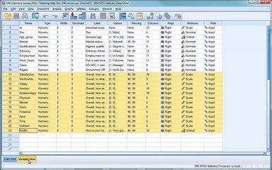 SPSS Tutorial 5 - The Opinions Survey Dataset & Univariate Analysis