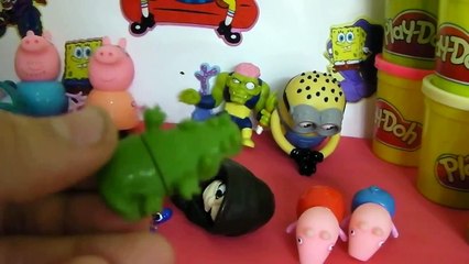 PlAy DOh PEppa pig spongebob masha lps MInions mickey mouse trash pack spiderman