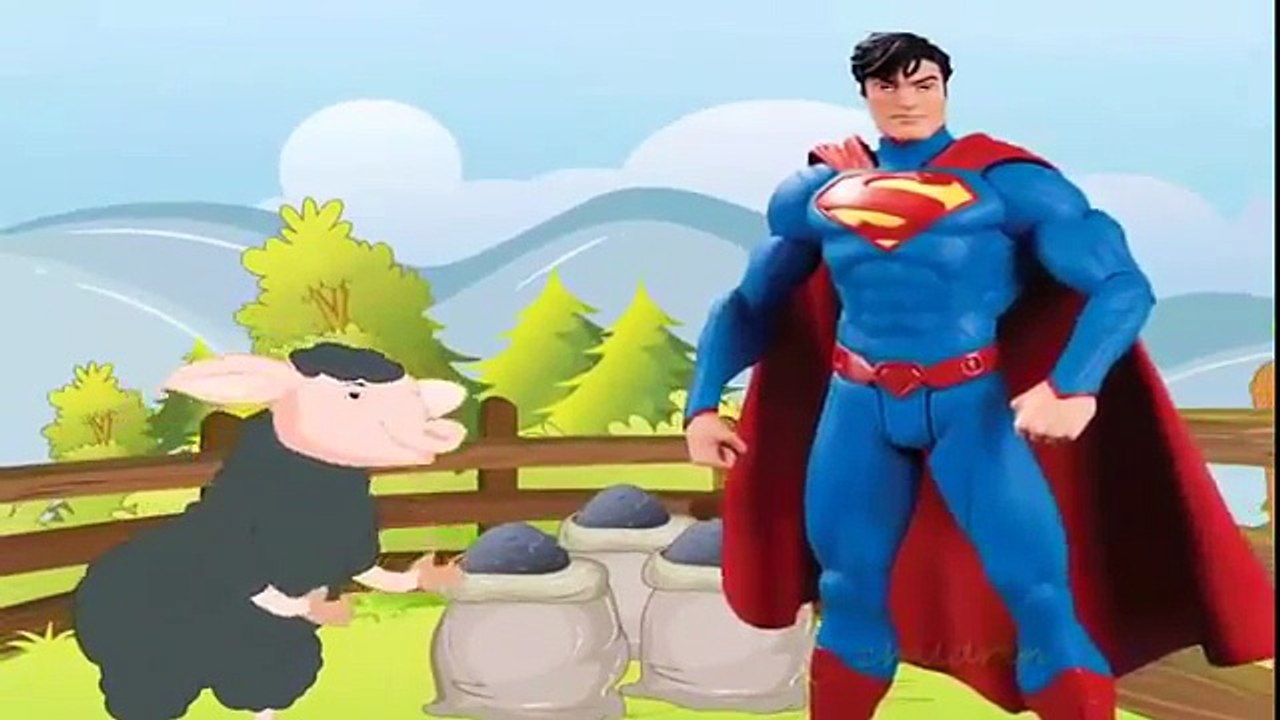 Superman Ba Ba Black Sheep Nursery Rhyme | Collection Of Ba Ba Black Sheep Rhymes