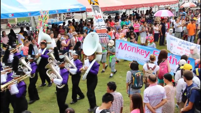 Thailand: Monkey Buffet/Festival in Lopburi am 25.11.2012