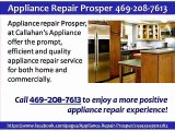 Appliance Repair Prosper 469-208-7613
