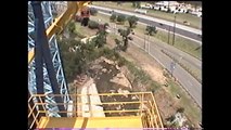 Batman The Ride Roller Coaster Front Seat POV Six Flags Over Texas 1999
