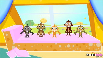 Dibujos Animados en Español | Cinco Monitos | Nursery Rhymes | Five Little Monkeys!s