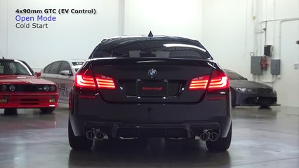 BMW F10 528i (N20 I4T) - GTHAUS Meisterschaft GTC (True Dual) Exhaust System (4x90mm Round)