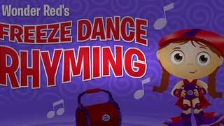 Super Why Wonder Red's Freeze Dance Rhyming Cartoon Animation PBS Kids Game Play Walkthrough [Full E