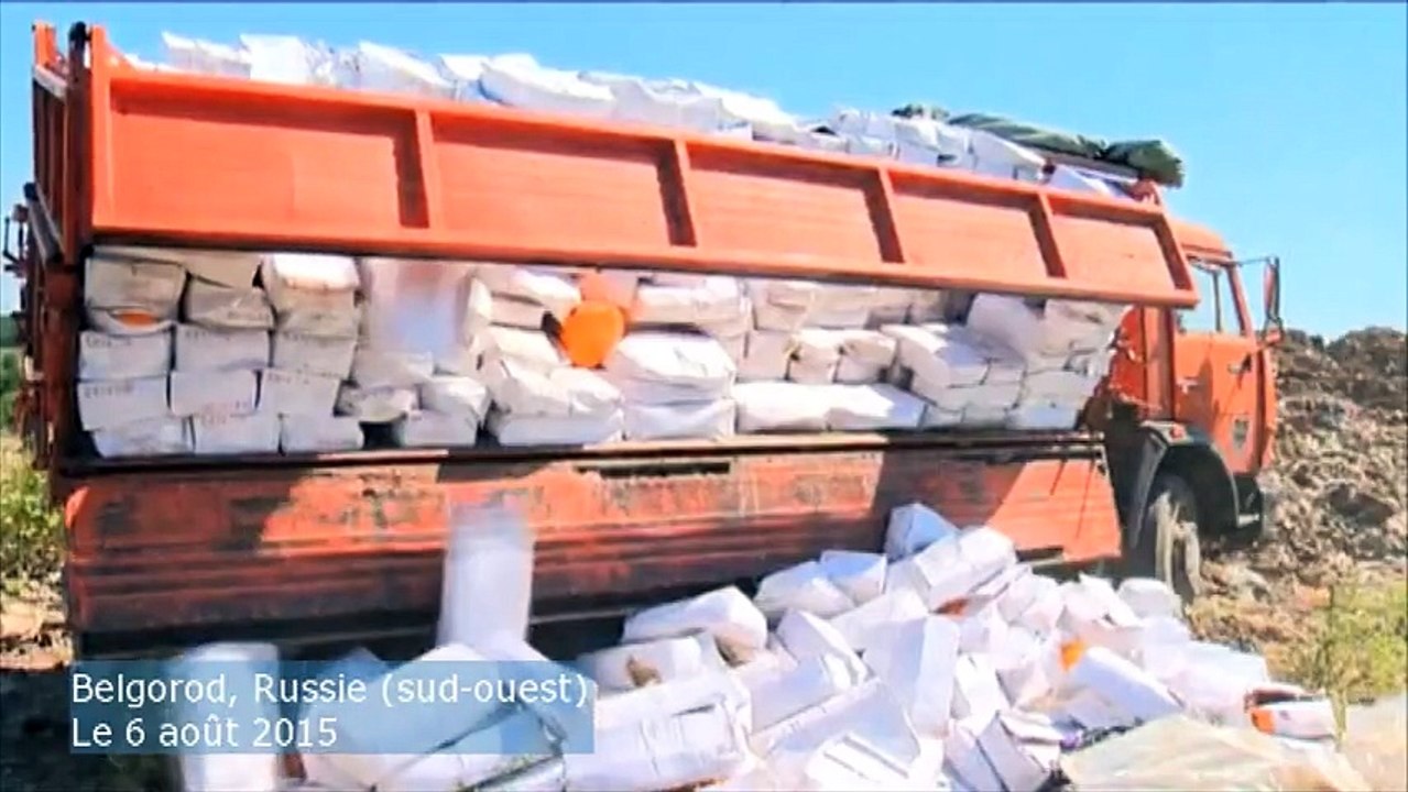 Les autorités russes détruisent des tonnes de nourriture sous embargo