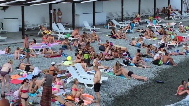 Ялта лето 2015 Пустые пляжи Крыма, сезон не удался? Часть 1