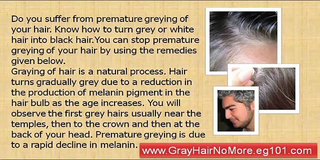 gray hair treatment home natural cure treatment