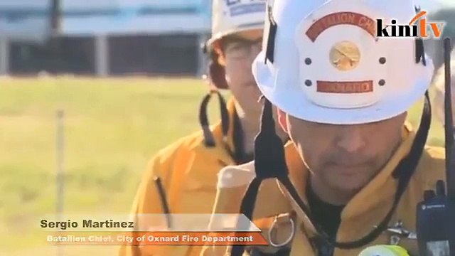 30 di California cedera selepas keretapi langgar lori