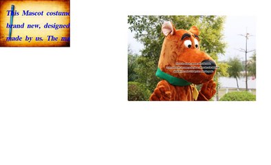 Scooby Doo Dog Cartoon Mascot Costume Character