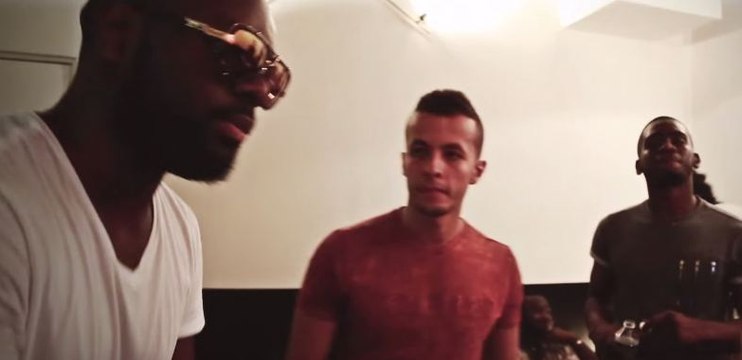 Hayce Lemsi et Maître Gims en studio pour l'album L'Or des Rois !