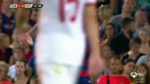 VIDEO Angry Lionel Messi Headbutts, Chokes Roma’s Mapou Yanga-Mbiwa