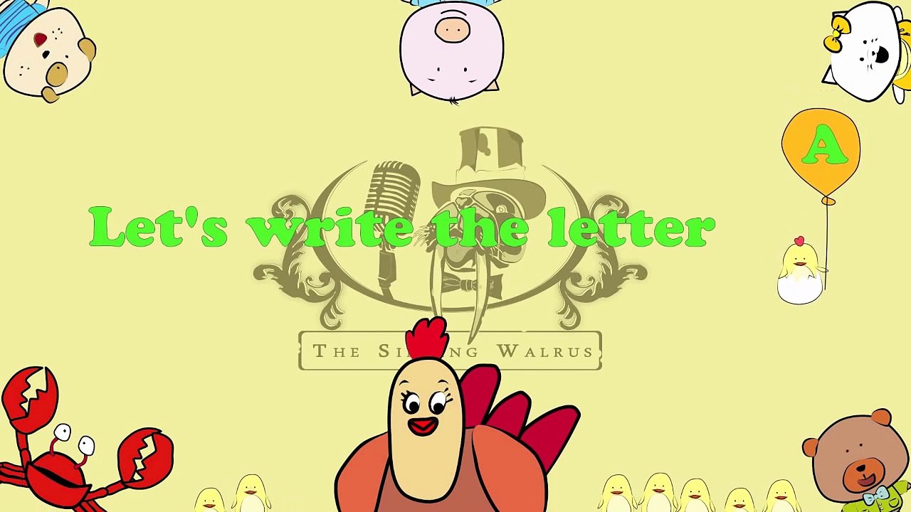 ABC Video: Write the letter A - Alphabet Writing lesson for children