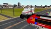 Ambulance Monster Trucks Cartoons Crushing Car | Bullet Train Crushing Monster Trucks for