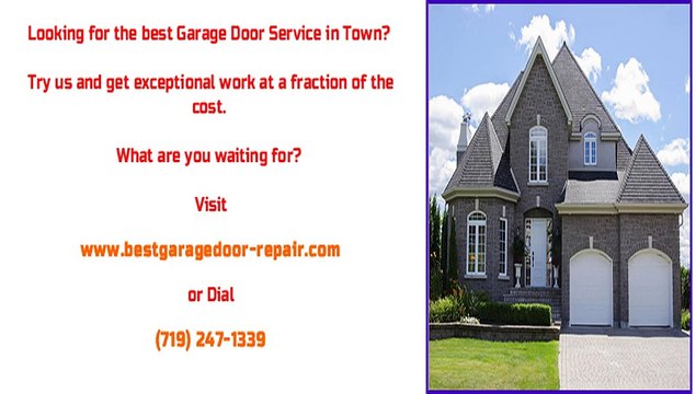 Garage Door Operation, Maintenance, Repair Colorado Springs, CO