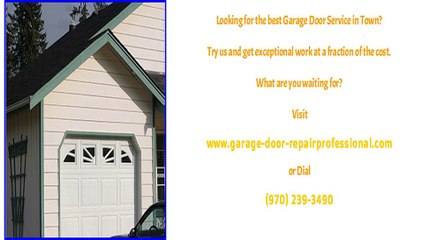Garage Door Operation, Maintenance, Repair Drake, CO