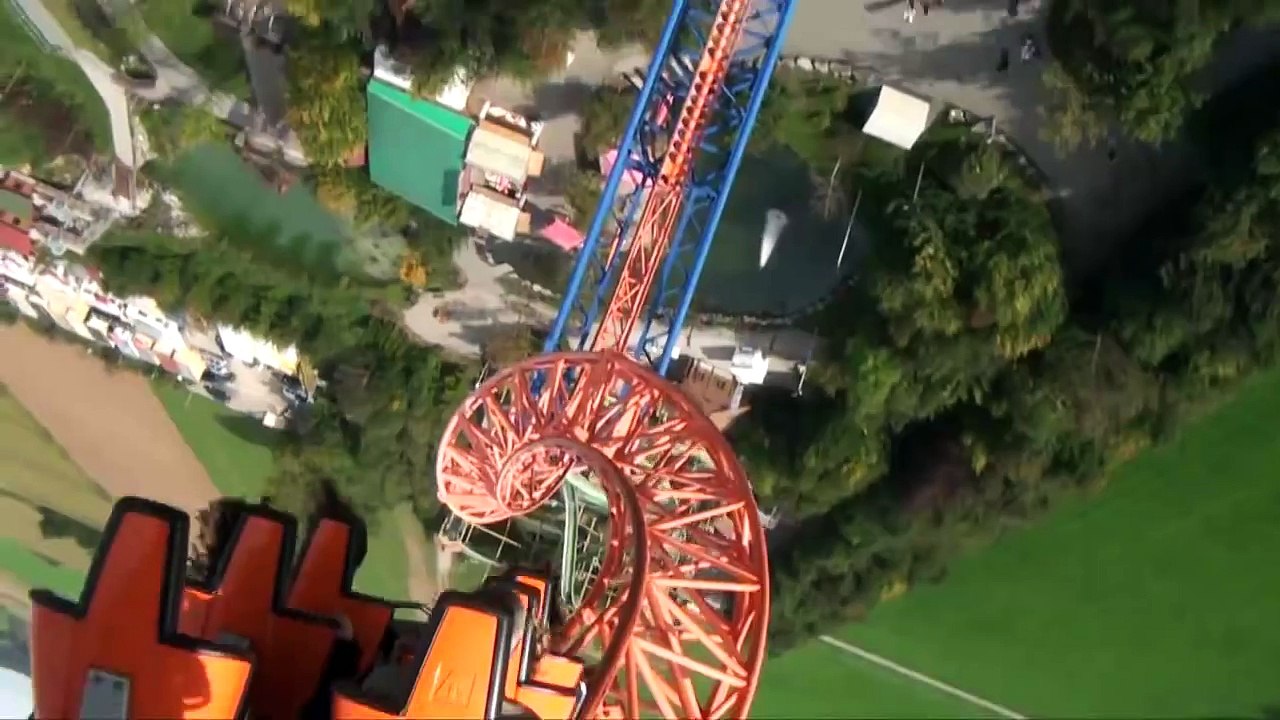 Sky Wheel Roller Coaster POV Skyline Park Germany