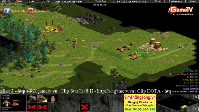 GameTV vs AOE Việt + BiBi Ngày 9 9 2014 C3T1