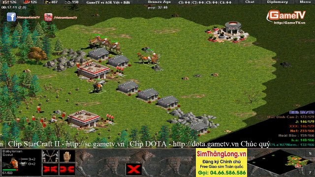 GTV vs AOE Việt + bibi Ngày 9 9 2014 C1T1