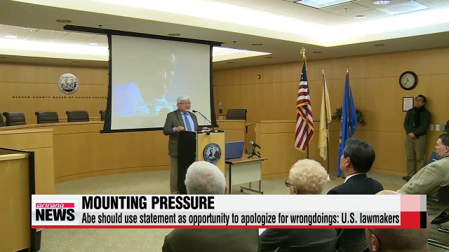 U.S. lawmakers call on Japanese PM to apologize for historical wrongdoings in Abe statement