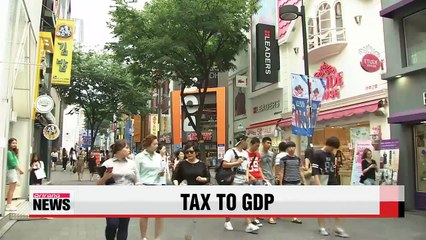 Korea's tax-to-GDP ratio below world average