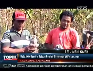 Batu Akik Bernilai Jutaan Rupiah Ditemukan di Sragen