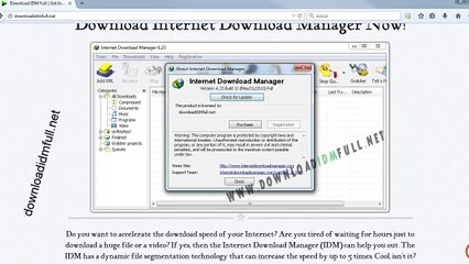 Télécharger la video: Download IDM Full (Internet Download Manager)  - Just install and use !