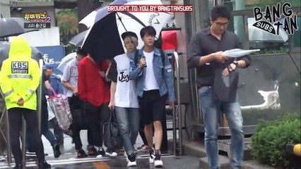 ENG 150630 BTS   On the Way to Music Bank   Video Dailymotion