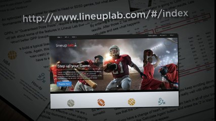 NFL lineup optimizer