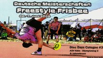 Deutsche Meisterschaft 2009 Freestyle Frisbee Disc Days Cologne finals Haas - Vogt