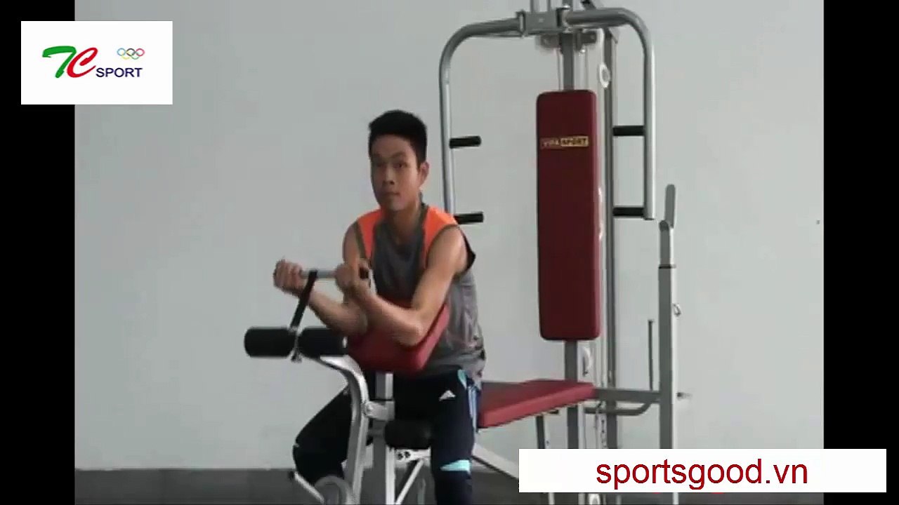 Ghế tạ đa năng 601502, hướng dẫn tập luyện