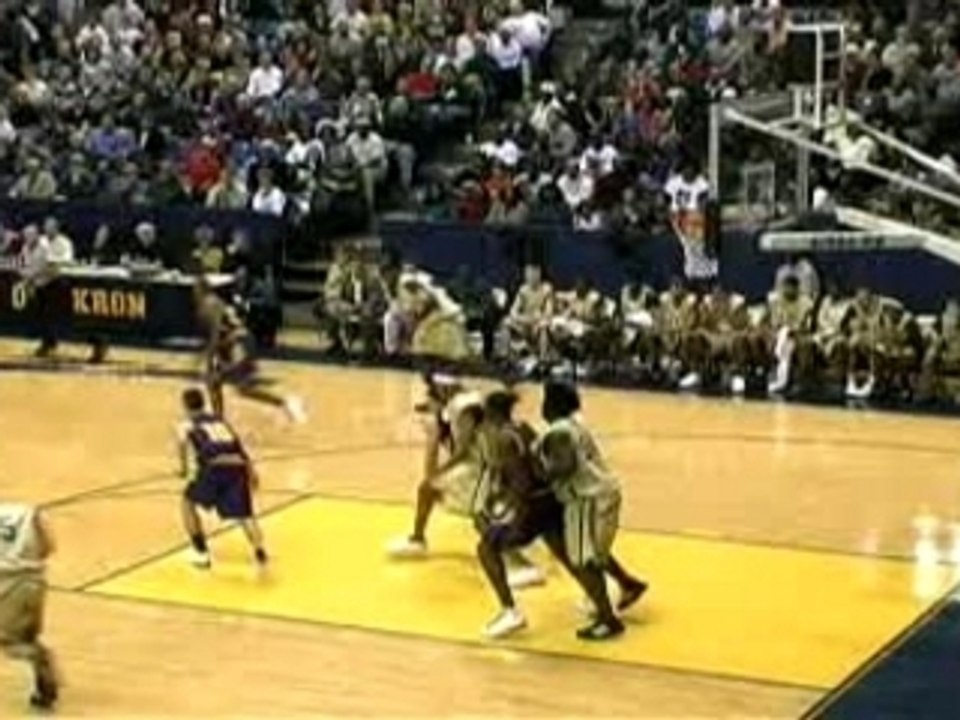 Nba - lebron james blocks shot