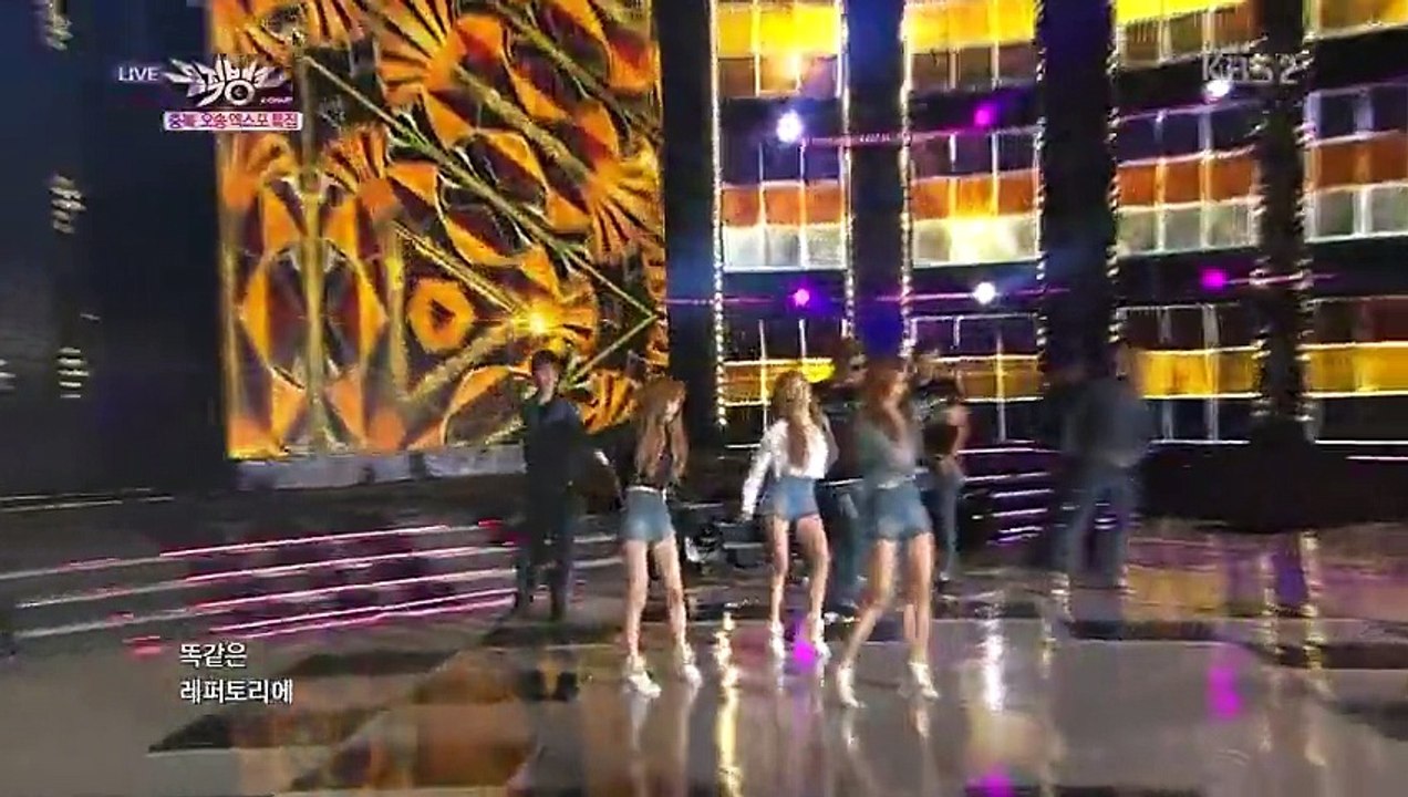 Girls' Generation-TTS 소녀시대-태티서_Front-Runner Stage 'Holler'_KBS MUSIC BANK_2014.10.03