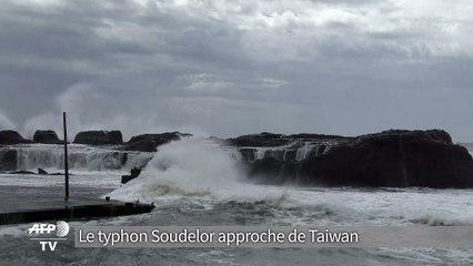 Le typhon Soudelor approche de Taiwan