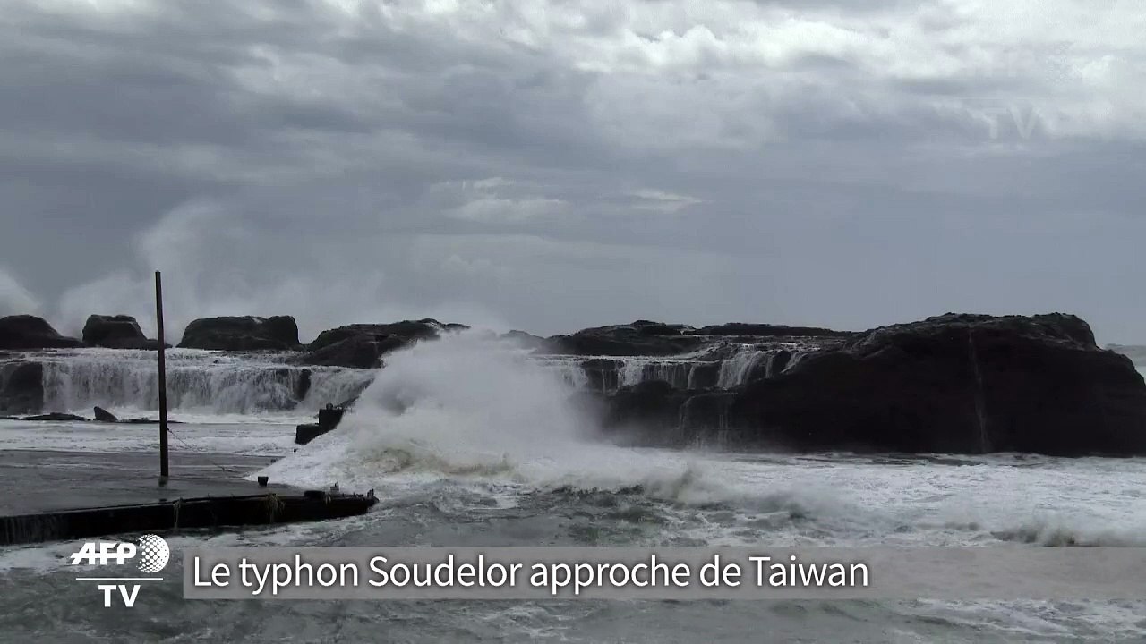 Le typhon Soudelor approche de Taiwan