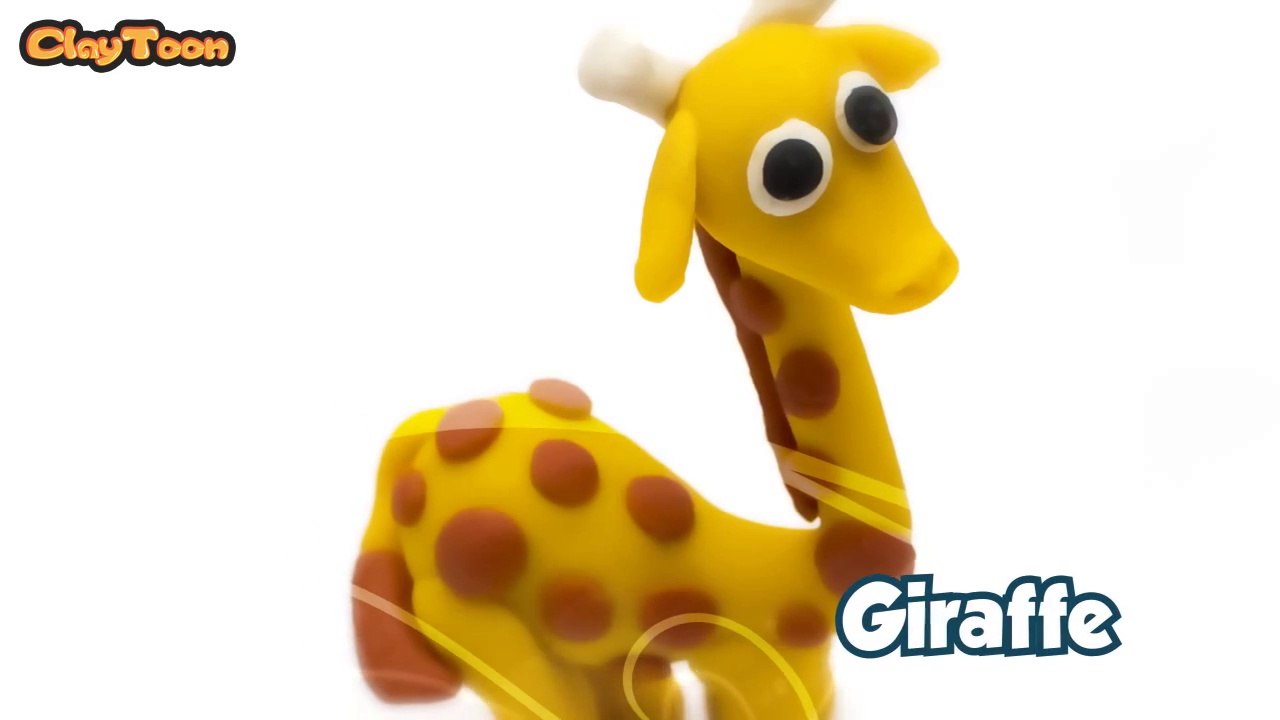 Giraffe, Polymer clay tutorial  زرافة , تشكيل صلصال