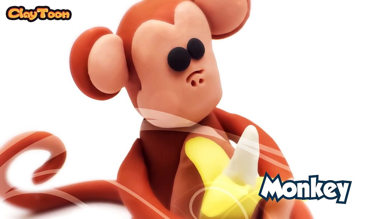 Monkey, Polymer clay tutorial.  قرد - تشكيل صلصال