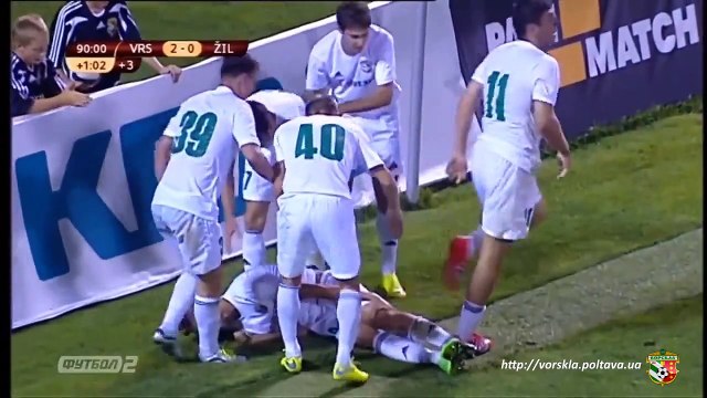 Ворскла - Жилина. 3_1. Видео голов. Обзор матча. 06.08.2015