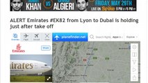 Alert! Emirates Flight #EK82 from Lyon to Dubai Is Holding, Circling to Burn Fuel