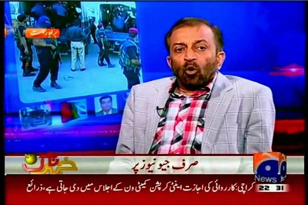 GEO Aaj Shahzaib Khanzada Kay Sath with MQM Dr Farooq Sattar (06 August 2015)
