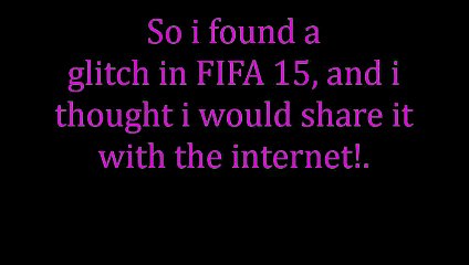 Weird FIFA 15 Glitch!!!