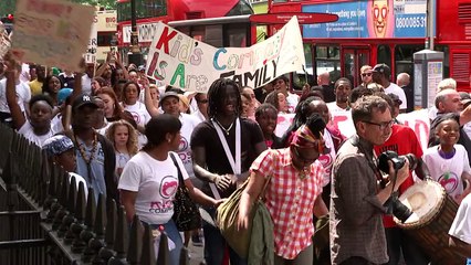 Kids Company workers march to Downing Street