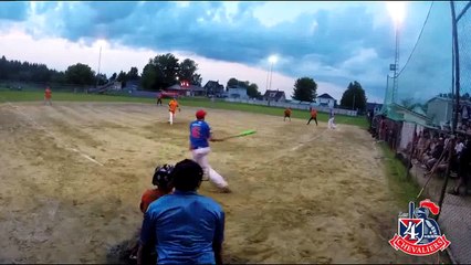 Incredible Backward Swing Batter Hits Home Run