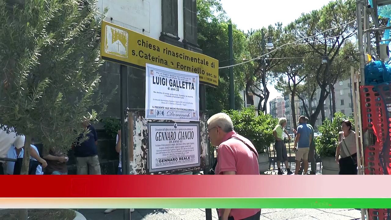 Napoli - Luigi Galletta "vittima innocente della faida di camorra" (06.08.15)