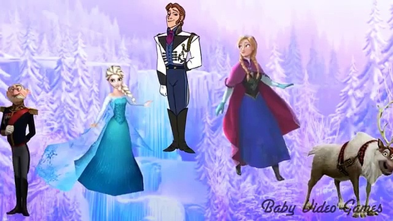 Frozen Disney Cartoon Song for Kids & Finger Family Rhymes & Daddy Finger Song