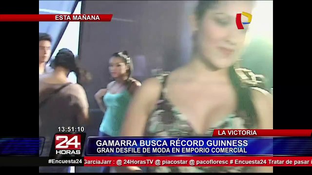 Empresarios de Gamarra buscan romper Récord Guinness con 30 horas de desfile