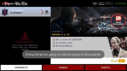 Hitman Sniper Chapter 6 Mission 5 - Score 2,000,000 at minimum zoom