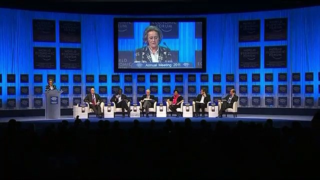 Aung San Suu Kyi addresses World Economic Forum