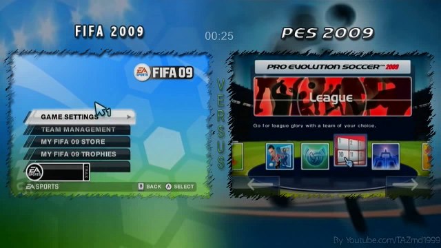 Fifa vs Pes [2009] For the Wii